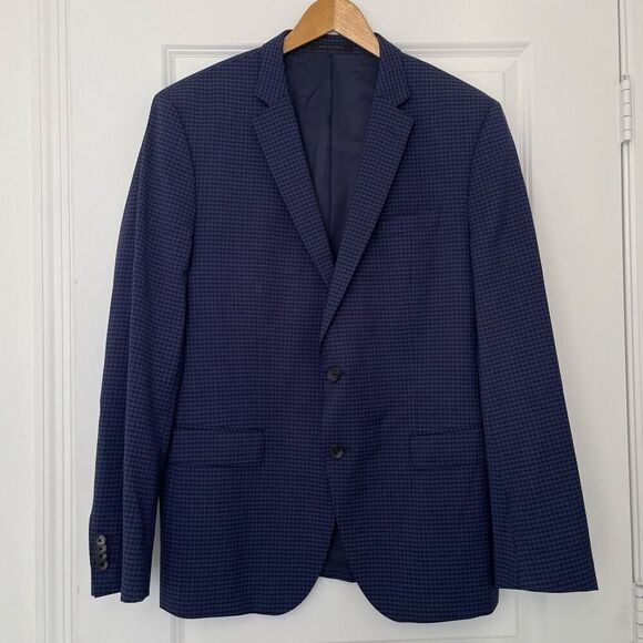 Hugo Boss Huge6/Genius5 Slim Fit Blazer Jacket Size 44R - Picture 1 of 8